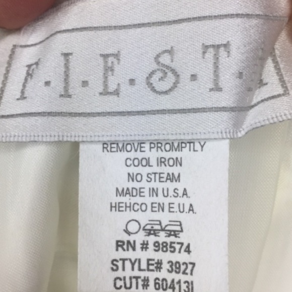 FIESTA Strapless Satin & Tulle Ankle Length Gown - Picture 5 of 5